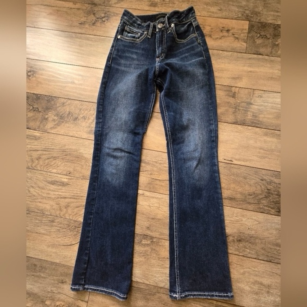 Silver Womens 25 Width  31 Length Avery Slim Boot Jeans